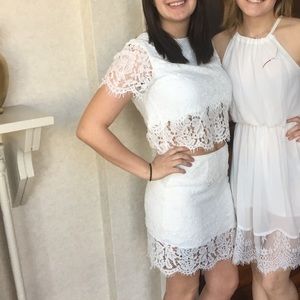 Lulu’s Lace Two Piece Dress Set